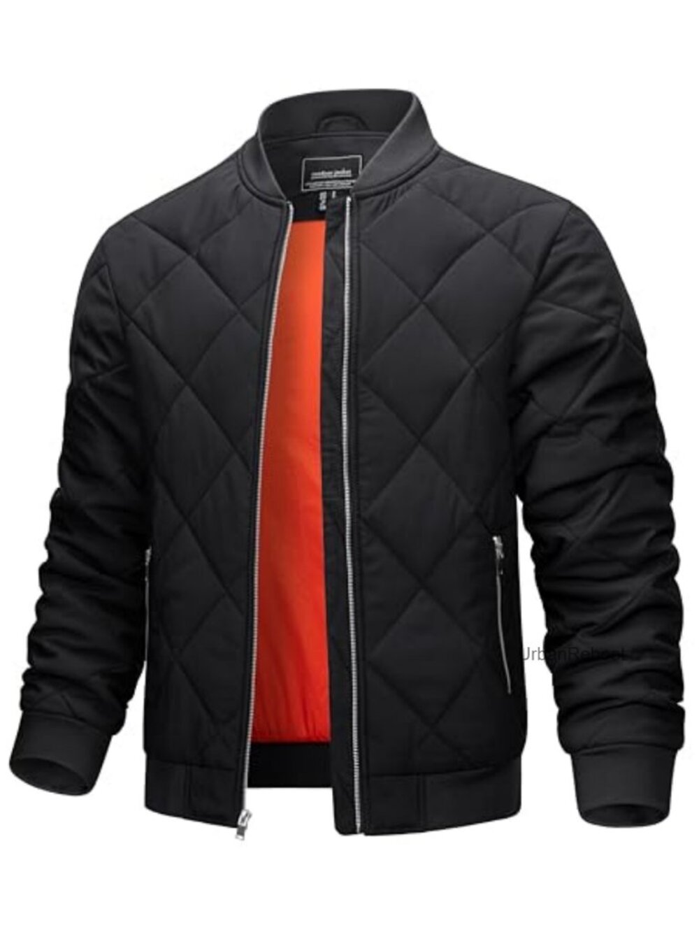 Men's Padded Winter Fleece Bomber Windproof Zip Jacket